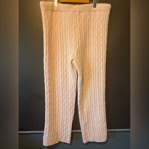 La Vie En Rose soft Knit lounge pant- delicate pink